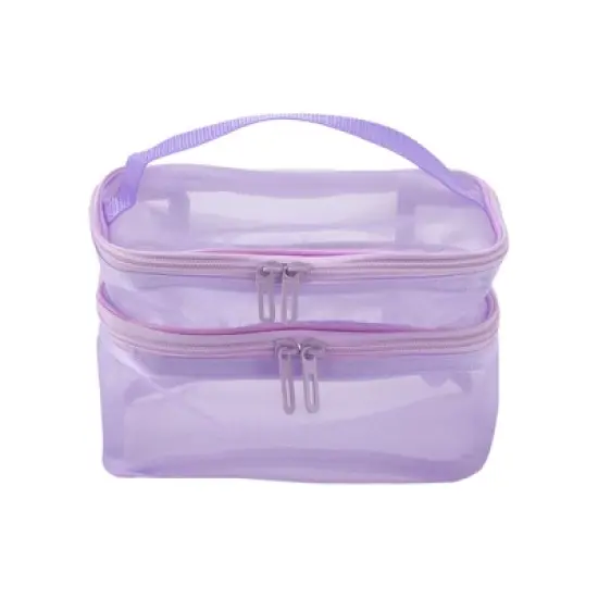 Unique Bargains Large Capacity Visible Drawstring Makeup Bag 1 Pc image {9}