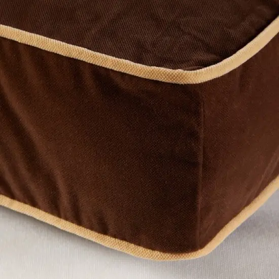 Kensington Garden Buster Rectangle Pillow Dog Bed - Cocoa image {3}
