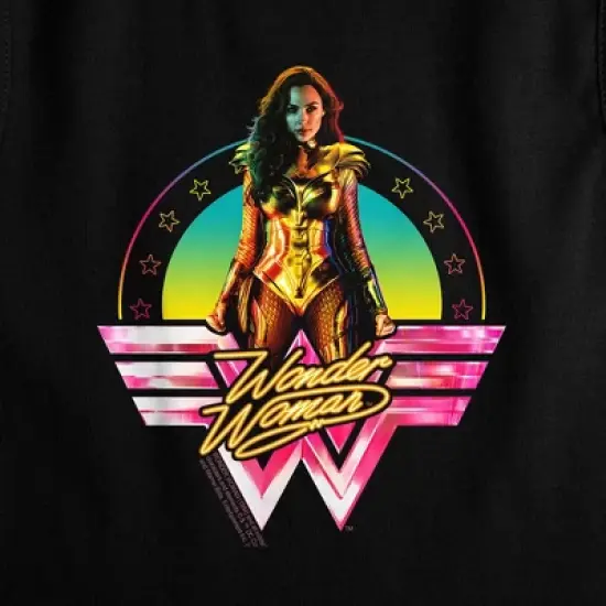 Women's Wonder Woman 84 Color Pop Sleeveless Crop Top Tank image {1}
