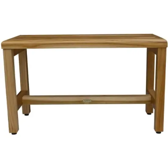 EcoDecors&reg; Eleganto&reg; 30" Teak Wood Shower Bench in EarthyTeak Finish image {5}
