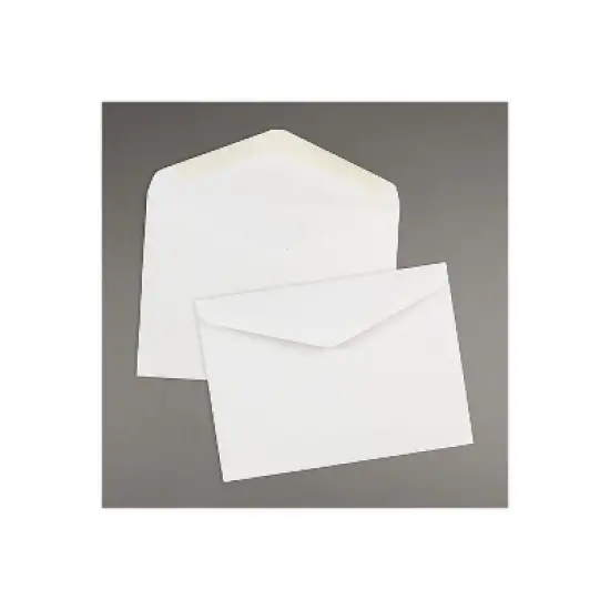 JAM Paper A7 Invitation Envelopes with V-Flap 5.25 x 7.25 White 25/Pack (4023210) image {3}