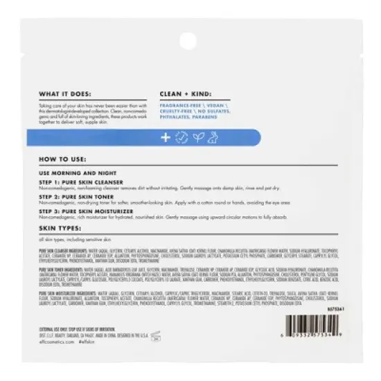 e.l.f. Skin Pure Skin + Dermatologist Developed Back to Basics Mini Skincare Kit - 3pc image {4}