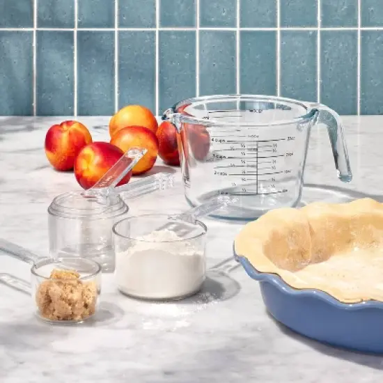 6pc Tritan Plastic Measuring Cups Clear - Figmint&trade;: Dishwasher-Safe, Includes 1 Cup to 1/4 Cup image {1}
