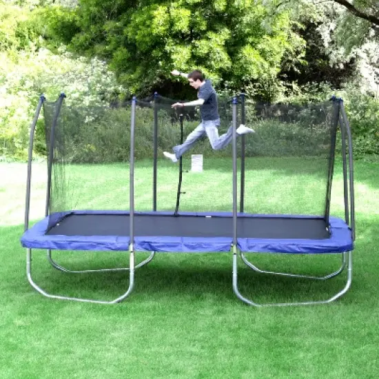 Skywalker Trampolines 15' Rectangle Trampoline and Enclosure - Blue image {1}