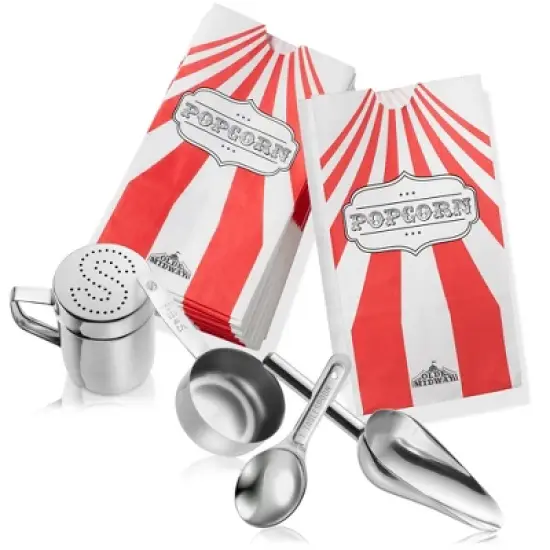 Olde Midway Movie Theater-Style Popcorn Machine Popper with Cart and 10 oz Kettle image {6}