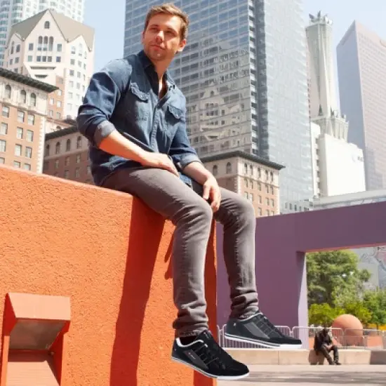 Alpine Swiss Mens Stefan Suede Trim Retro Fashion Sneakers image {6}