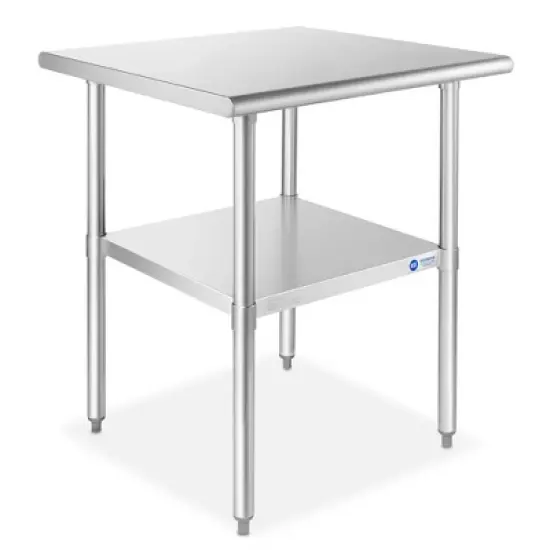 GRIDMANN Stainless Steel Tables with Undershelf, NSF Commercial Kitchen Work & Prep Tables for Restaurant and Home image {14}