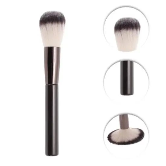 Unique Bargains Reusable Loose Powder Brush Brown 1 Pc image {2}