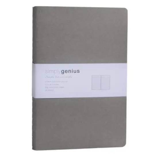 Simply Genius A5 Lined Notebooks with Softcover - College Ruled Notebook - 92 pages, 5.5" x 8.3" (Gray, 6 pack) image {7}
