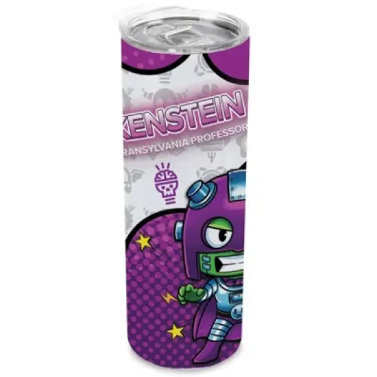 SMASHCRAFT 20 ounce Stainless Steel Double Walled Insulated Travel Tumbler Coffee Mug Cup, Frankenstein Chibi image {5}