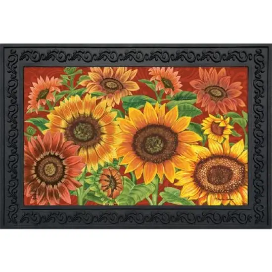 Briarwood Lane Colorful Sunflowers Fall Doormat Welcome Autumn Fl image {1}