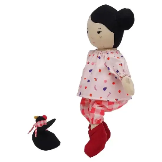 Manhattan Toy Playdate Friends Nico Machine Washable and Dryer Safe 14 Inch Doll with Mini Rooster Stuffed Animal image {7}
