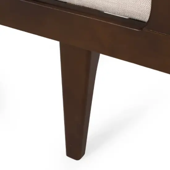 Rayle Contemporary Tufted Chaise Lounge with Rolled Accent Pillows - Christopher Knight Home image {6}