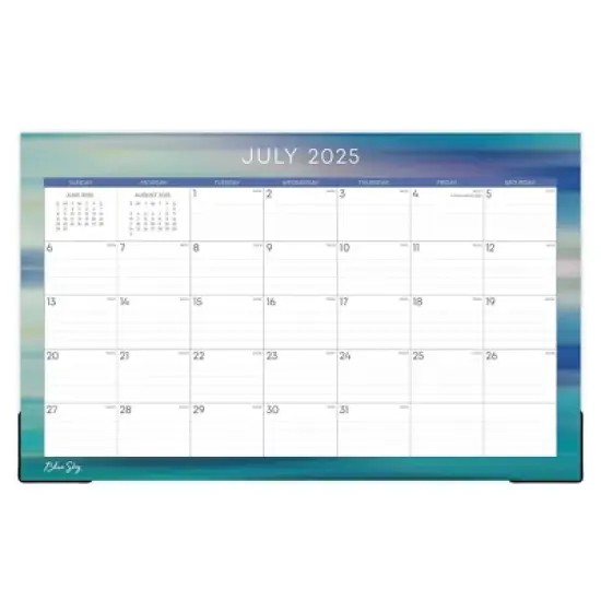 Blue Sky 17"x11" 2025-2026 Desk Pad Monthly Motion Ombre image {3}