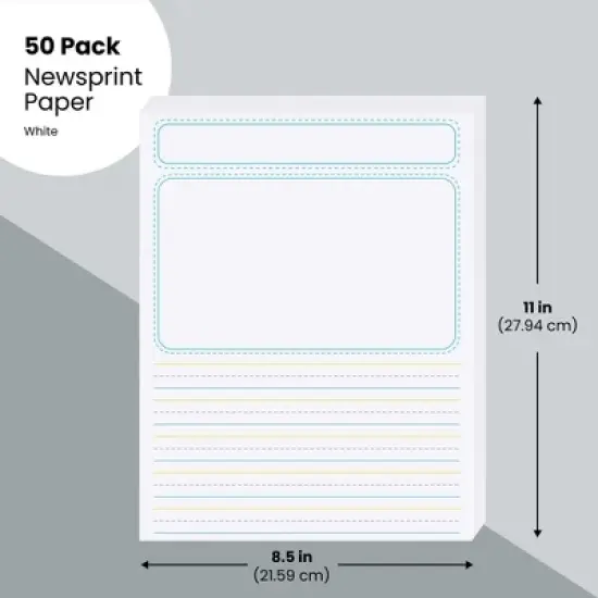 Bright Creations 150 Sheets Smart Start Hand Writing Paper Story, Portrait, 8.5X11" image {1}