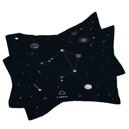 Cuss Yeah Designs Libra Star Constellation Comforter Set - Deny Designs image {2}