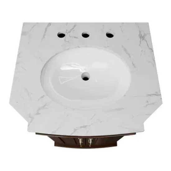 Hyleory Bathroom Storage Vanity,Bathroom Cabinets Freestanding with Door for Bathroom Floor Cabinet,Restroom Cabinet, Storage Cabinet image {7}