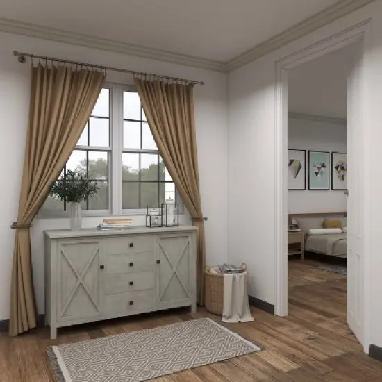 Farmhouse Wood Rectangular Sideboard White - Olivia & May image {16}