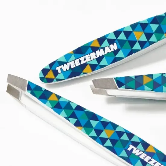Tweezerman Mini Slant Tweezer - Blue Mosaic image {3}