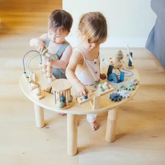 Wonder & Wise Wooden Hi-Lo Activity Table image {2}