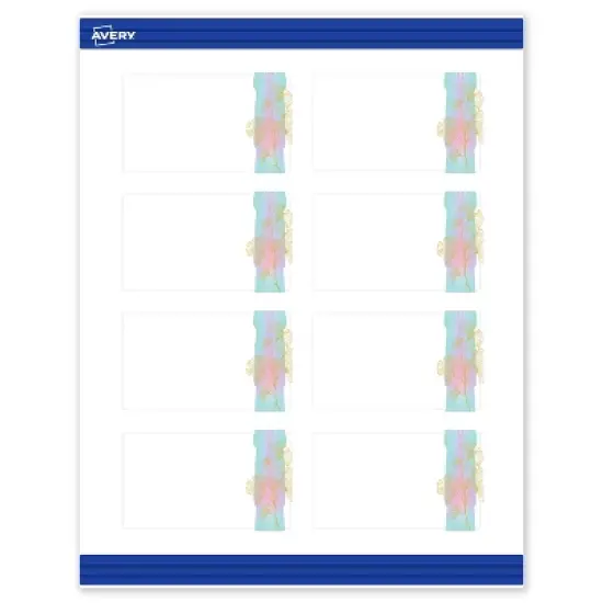 Avery Rectangle Business Cards, Floral Design, 2" x 3.5" image {9}