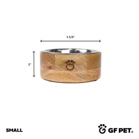 GF PET Mango Wood Dog Bowl image {3}