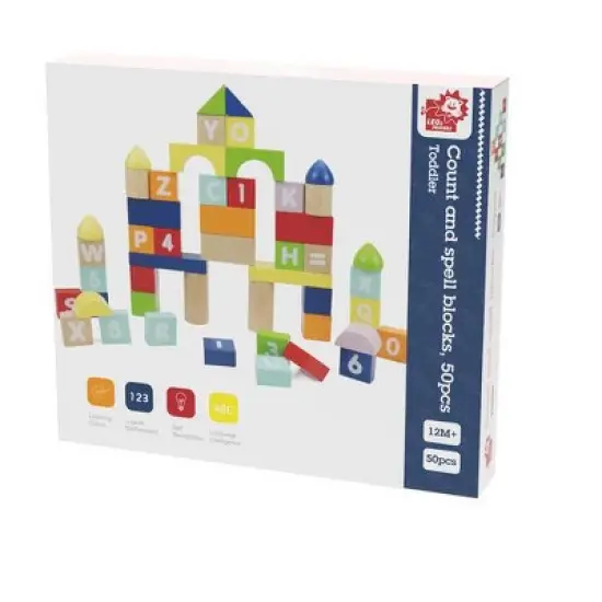 Leo & Friends Count and Spell Block 50-Piece Set image {2}