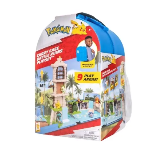 Pokemon Carry Case Jungle Ruins Playset Action Figure: Includes 2-Piece Plastic Set image {16}