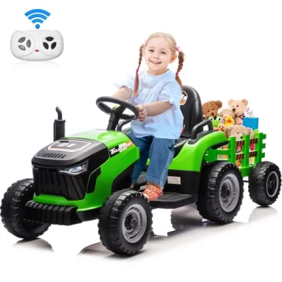 JOYRACER 2WD 24V 2-Seater Electric Ride-On UTV for Kids, 2&times;75W Motors, Remote Control, LED Lights, Spring Suspension, 3 Speeds & Bluetooth Music image {10}