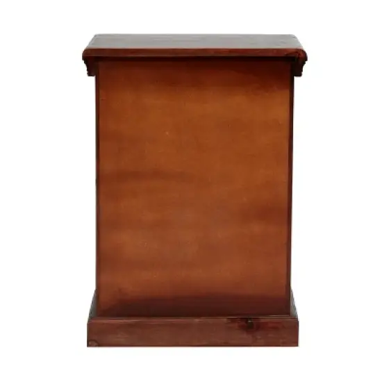 Pocatello Handcrafted Boho Mango Wood Nightstand Walnut - Christopher Knight Home image {6}