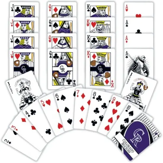 MasterPieces Officially Licensed MLB Colorado Rockies Playing Cards - 54 Card Deck for Adults image {2}