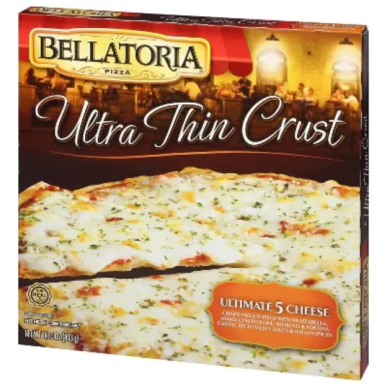 Bellatoria Ultra Thin Crust Ultimate Five Cheese Frozen Pizza - 14.23oz image {3}