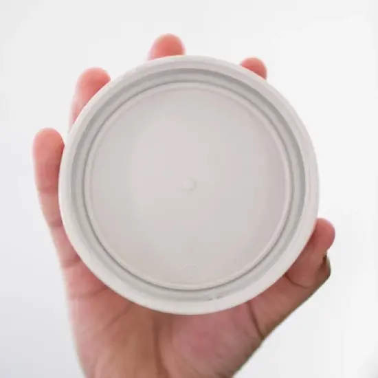 iLIDS 3pk Wide Mouth Storage Lid - White: Polypropylene, Dishwasher-Safe, Cold Beverage Jar Accessories image {4}