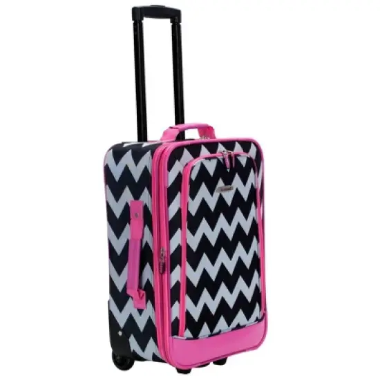 Rockland Escape 4pc Softside Checked Luggage Set image {2}