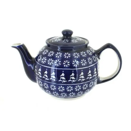 Blue Rose Polish Pottery 596 Zaklady Medium Teapot image {16}
