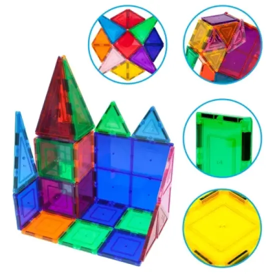 Picasso Tiles Magnetic Tile 100pc Building Set image {8}