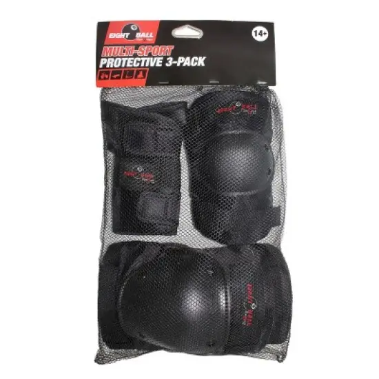 Eight Ball Kids' 14+ Pad Set 3pk - Black image {4}