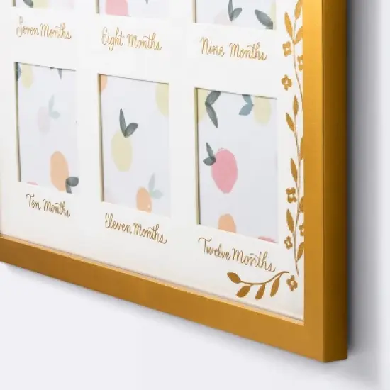 Milestone 4" x 4" Image Opening Picture Frame - Gold Floral - Cloud Island&trade; image {2}