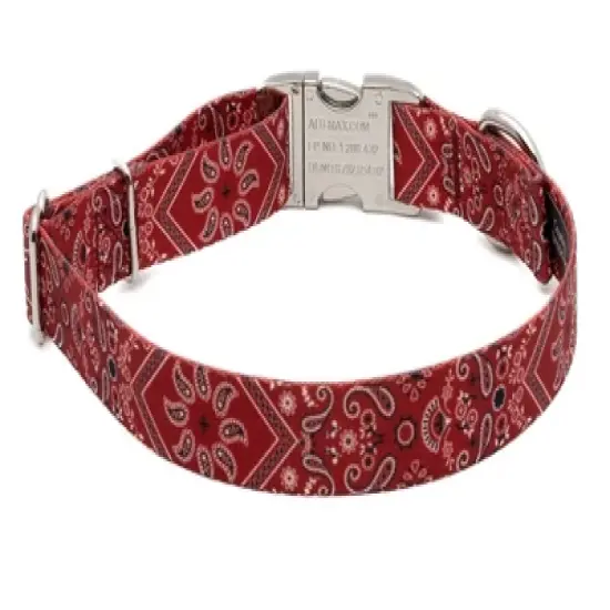 Country Brook Petz Premium Red Bandana Dog Collar image {4}