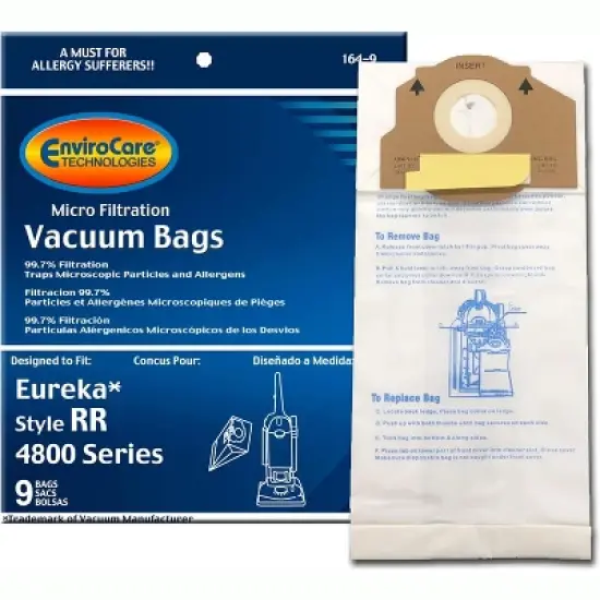 Eureka RR, 61115 Boss Smart Vac 4800. Micro Filtration Vacuum Cleaner Bags 9 pack image {8}