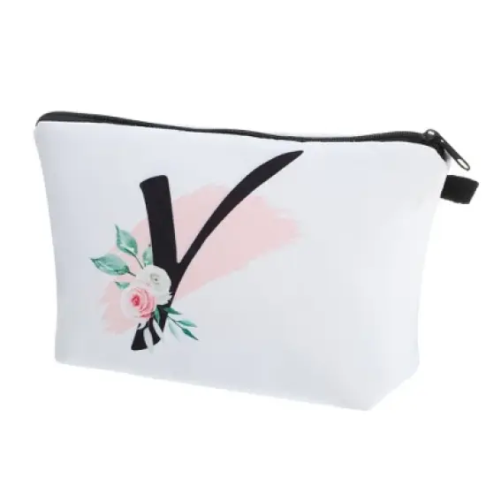 Unique Bargains Large Capacity Zipper Personalized Small Makeup Bag White image {25}