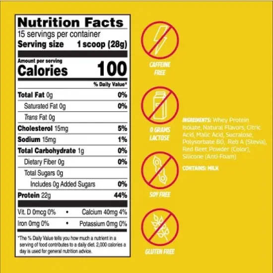 Seeq Clear Protein Powder - Strawberry Lemonade - 15 Servings image {5}