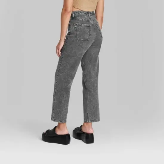 Women's Super-High Rise Straight Jeans - Wild Fable&trade; Black Wash image {2}