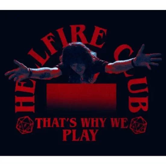 Girl's Stranger Things Eddie Munson Hellfire Club That's Why We Play T-Shirt image {1}