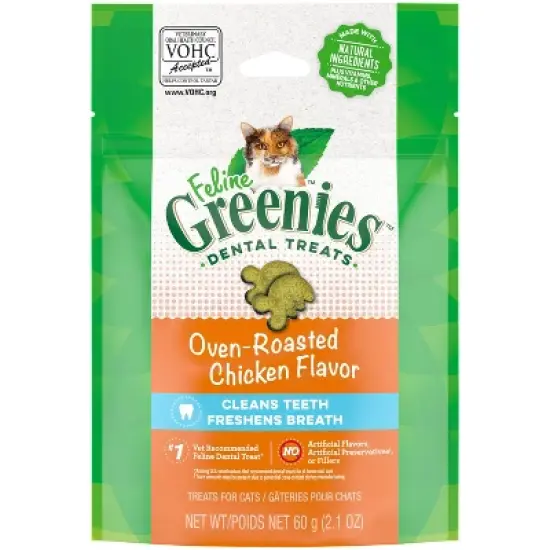 Greenies Dental Cat Treats Oven-Roasted Chicken image {13}