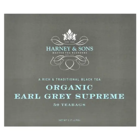 Harney & Sons Organic Earl Grey Supreme Teabags, 50 Count image {3}