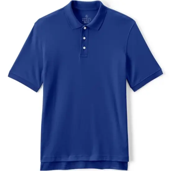 Lands' End School Uniform Men's Long Sleeve Interlock Polo Shirt image {12}