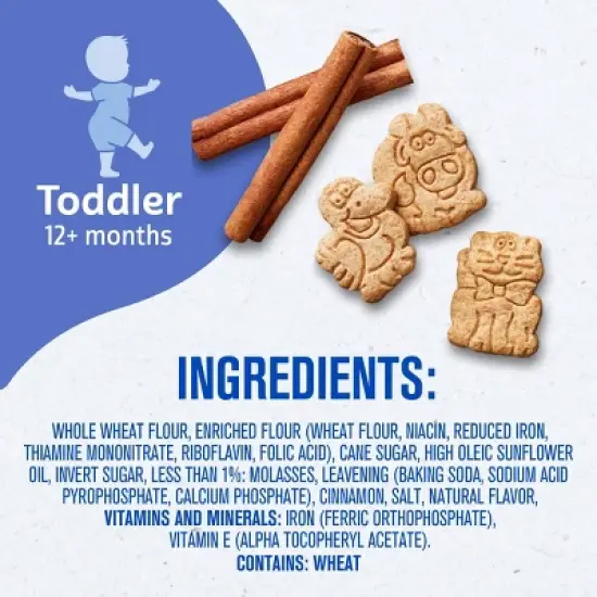 Gerber Baby Food Cinnamon Graham Animal Crackers Baby Snack - 6oz image {8}