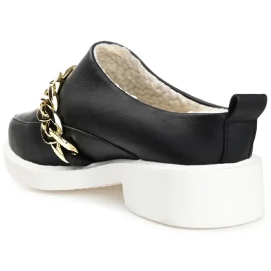 Journee Collection Womens Sheah Mules Round Toe Slip On Flats image {6}