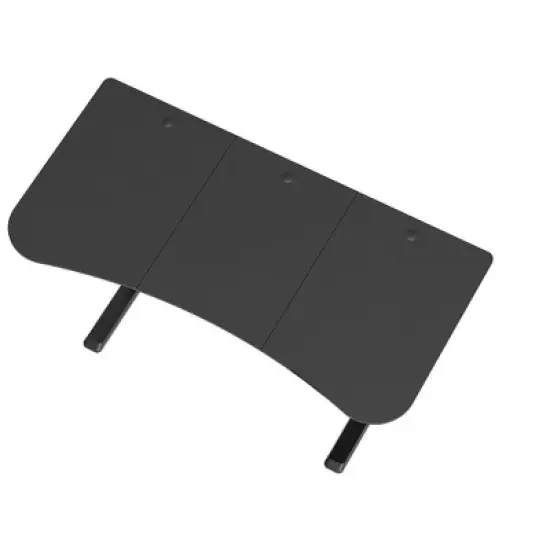 Monoprice Pre-Drilled 3-piece Sit-Stand Desk Table Top 63 Inches Wide - Black, Custom Sized For Motorized And Manual Crank Height Adjustable Desk image {3}